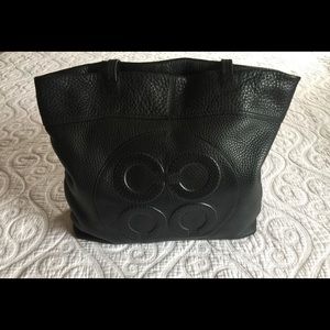 Coach Tote Black Leather